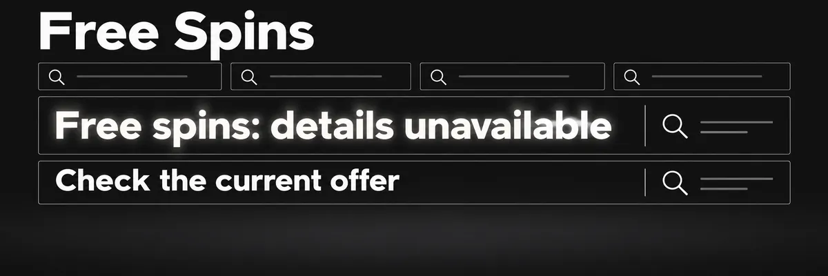 Dark charcoal and off-white Mafia banner featuring a grid of simple search-topic panels with free spins messaging