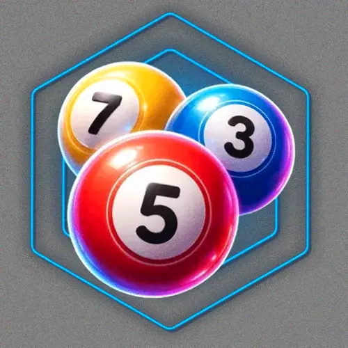 Numbered bingo balls