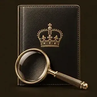 Passport magnifying glass — Mafia 77777
