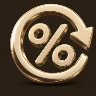 Gold percent symbol — Mafia 77777