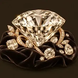 Faceted diamond gemstone — Mafia 77777